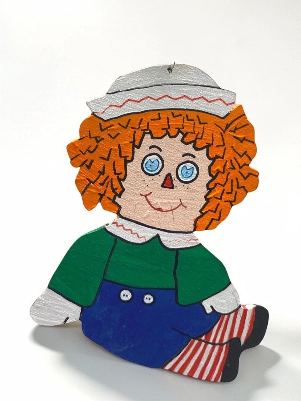 Raggedy Ann Wooden Nursery Ornament Raggedy Andy Handmade Wall Hanging